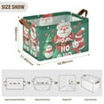 thumbnail image 7 of Yayeee Foldable Storage Basket for Shelves with Handles Waterproof Cloth Bins, Cute Christmas Pattern, 7 of 7