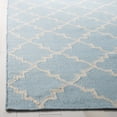 thumbnail image 3 of Safavieh Dhurries Brad Geometric Area Rug, Light Blue/Ivory, 10' x 14', 3 of 8