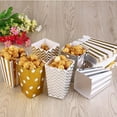 thumbnail image 2 of 6 Pcs Boîte à Maïs Soufflé Jetable Rangement Collation Carton Blanc Emballage de Fête pour Anniversaire, 2 of 7