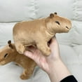 thumbnail image 3 of Peluche de carpincho con 4 crías de roedores, carpincho de peluche de animales salvajes para niñas y niños, regalo de Navidad y cumpleaños., 3 of 7