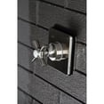 thumbnail image 2 of Kingston Brass KS3048ZX Single-Handle Three-Way Diverter Valve with Square Trim Kit in Brushed Nickel, 2 of 9