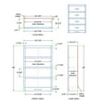 thumbnail image 6 of Bowery Hill Wood Cherry Bookcase Rectangular 48" Unassembled, 6 of 6