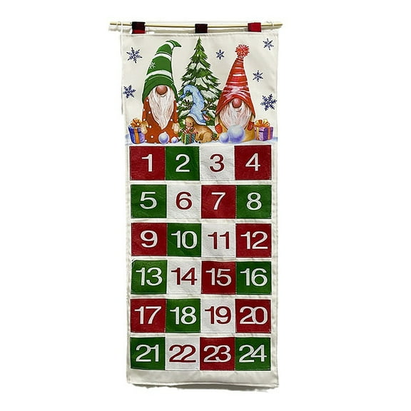 Fabric Advent Calendar Advent Calendar Empty Advent Calendar Fillable Advent Calendar with 24 Pockets Countdown