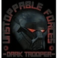 thumbnail image 2 of Junior's Star Wars: The Mandalorian Dark Trooper Unstoppable Forces  Graphic Tee Black X Large, 2 of 3