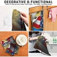 thumbnail image 4 of USA Flag Waving Tea Towels 4 Pack America Eagle Kitchen Dish Cloth with Hanging Loop, 18"x28" Lint-Free Absorbent Towel for Kitchen Drying Wiping and Cleaning, 4 of 7