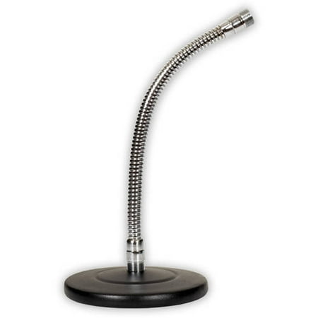 Gooseneck Microphone Extension - Podium Pro MS3 Tabletop Microphone Stand Gooseneck DJ Podcast Recording Mic Stand