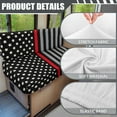 thumbnail image 6 of Yuyamidu US Flag RV Dinette Cushion Covers Fashion RV Couch Cover Replacement for RV Camper Car Bench 1 Backrest Covers and 1 Bench Covers, 4th of July, 6 of 7