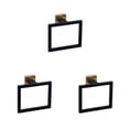 thumbnail image 2 of stanreset 1/2/3/5 Bathroom Hardware Set Stainless Steel Towel Bar Ring Paper Holder Multifunction Robe Hook Modern Style Rack Kit Black gold ring 3PCS, 2 of 6