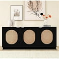 thumbnail image 5 of Meridian Furniture Cane Black Sideboard/Buffet, 5 of 14