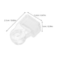 thumbnail image 2 of unbranded 50Ud Clips Transparent Para Retener Y En Puertas Y Gabinetes Con Instalación Fácil, 2 of 7