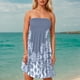 thumbnail image 1 of Vestidos Para Mujer Verano Vestido Tubo Para Mujer Vestido Playero Elástico Sin Tirantes y Fruncido, 1 of 3