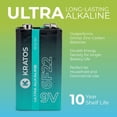 thumbnail image 4 of Batería 9V Kratos Power 6F22 Ultra Alcalina Paquete de 4, 4 of 5