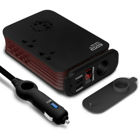 Yokaro 200W Car Power Inverter DC 12V to 110V AC Modified  