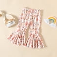 thumbnail image 4 of Baby Girl Easter Gifts Toddler Kids Baby Girls Easter Fashion Cute Halter Vest Sweet Rabbit Print Ruffles Flared Pants Suit Baby Girl Shower Gifts Baby Girl Baby Shower Gifts, 4 of 12