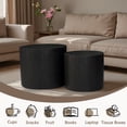 Noble House Nesting Coffee Table, Modern Round Wood Side Table, for ...