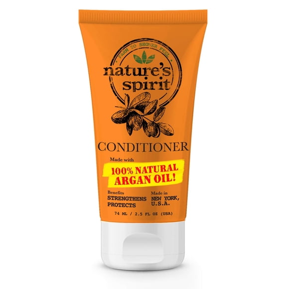 Acondicionador fortalecedor de aceite de argán Nature's Spirit, tamaño de viaje, 2,5 onzas