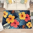 thumbnail image 4 of 2x3 Rug, Tropical Floral Door Mat, Leaf Flower Botanical Rug, Girls Spring Rugs for Entryway, Washable & Non Slip & Soft Low Pile Small Carpet, Indoor Doormat, Home Decor & Gifts, 4 of 7