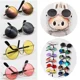 thumbnail image 4 of Conjunto de ropa para muñecas Labubu de 17 cm con camisa floral informal de playa y gafas de sol., 4 of 5