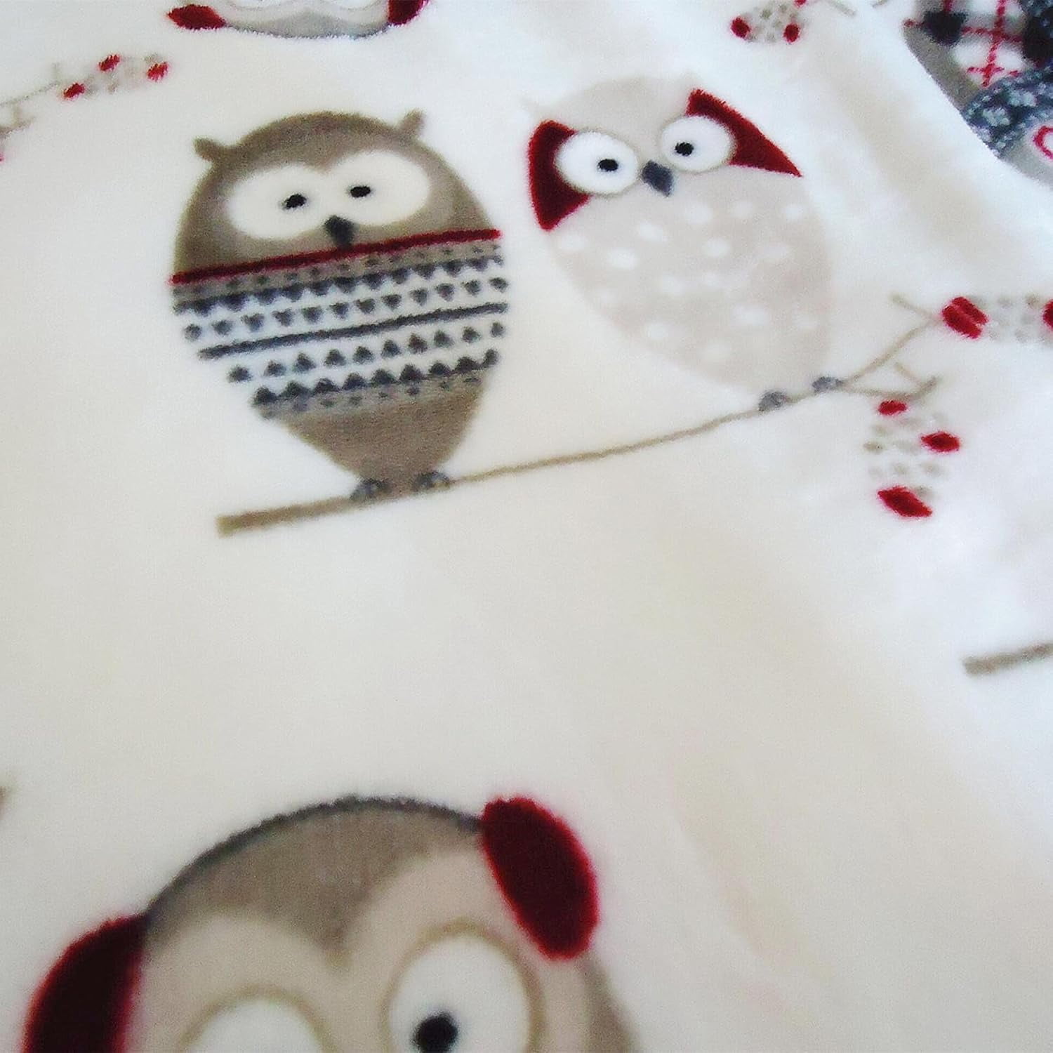 Levinis Owl Sherpa Bed Blanket King Size 90''×108''- Ultra Soft Cozy Flannel Fleece Blanket for Bed/Couch/Sofa/Office, Great Gift for Women's Day,Mother's Day,Father's Day,Thanksgiving,Christmas
