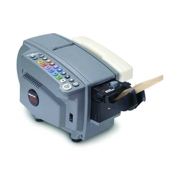 Tape Dispenser, 3 in Max. Tape Width. 10 in Tape Core Dia, Gray