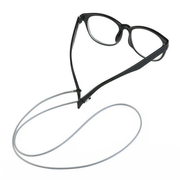 WRISTBIQUE Eyeglass Sunglasses Chain Cord Neck Strap Holder Necklace Adjustable Non-slip Light Grey Wax Cord 1Pcs 30in