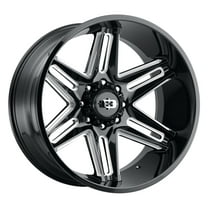 22x10 Vision 363 Razor Gloss Black Milled Spoke Wheel 6x5.5 (-19mm)