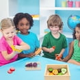 thumbnail image 3 of Juego de comida de madera GOPLACS para cortar frutas y verduras, 3 of 7