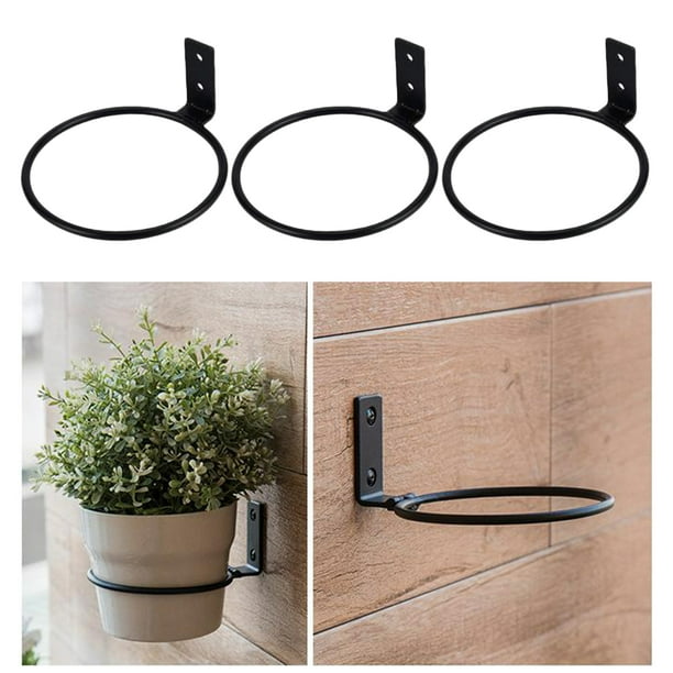 2x Soporte para Macetas de Pared para Macetas de Hierro Y Metal para Decoracion de 6 Pulgadas shamjiam Colgador de maceta de pared Bodega Aurrera en linea