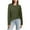 Army Green, variant on ATOYSOY Women's Loose Shirts for Women Trendy Long Sleeve Tops Casual Dressy Tunic Crew Neck Blouse Fall Winter Outwear Solid Color Pullover Blue XXL
