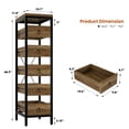 thumbnail image 4 of EDTara Small Chest Of Drawers, 5-Drawer Decorative Storage Unit With Metal Frame and Solid Wood Fronts, 4 of 8