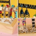 thumbnail image 1 of Jewelry Display Holder Metal Wood Organizing Standing Showing Tray Necklaces Rings Hanging Rack Large Capacity Jewelry Organizer Jewelries Stand Bracket Home White, 1 of 8