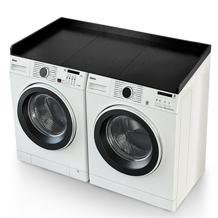 Hanobe Washer Dryer Countertop with Edge : Wood Laundry Countertop - Over Washer and Dryer for Room