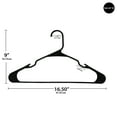 Mainstays Plastic Notched Adult Hangers for Any Clothing Type, Pack 18