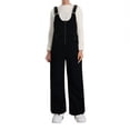 thumbnail image 3 of Gyexs Ski Snow Bibs & Pants Women Men Overalls - Waterproof Winter Thermal Snow Pants Outerwear Valentines Day Couple Activewear Jumpsuits, Black & Size S, 3 of 10