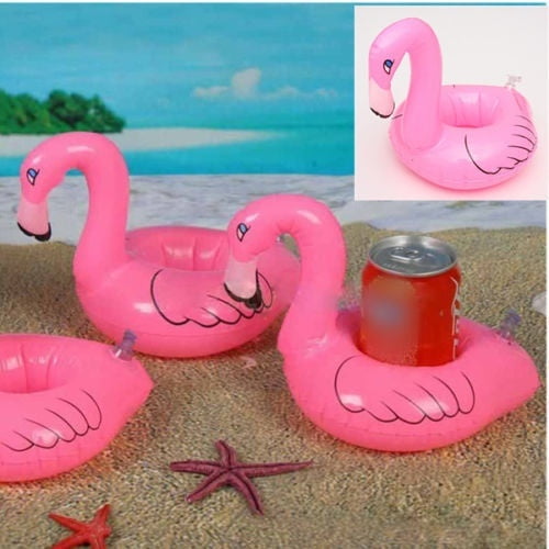 Flamingo Drinks Cup Holder Coasters Float Drink Holders Swimming Pool Toy USA