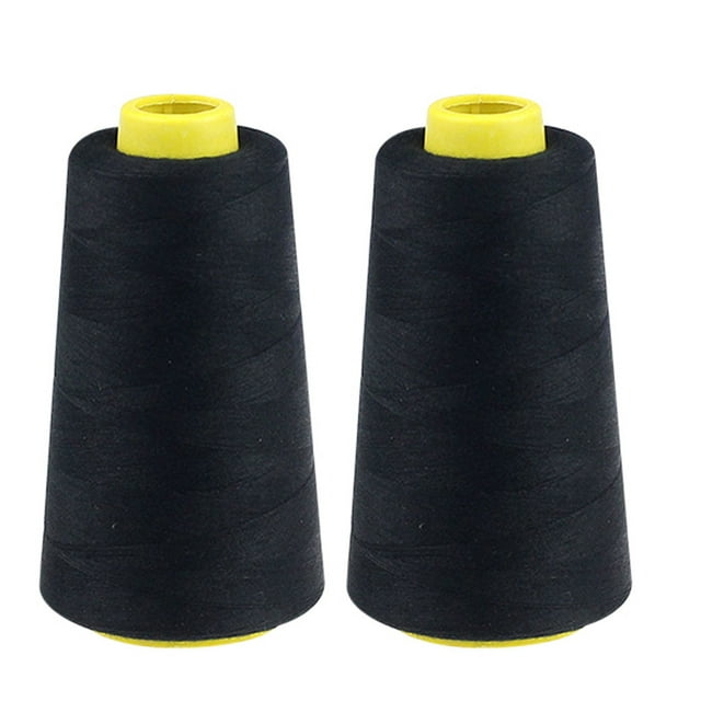 Cqxid Bricolage Tricot Bricolage à Moins de 5 $ Fil à Coudre en Polyester de Couleur pour la Maison Fil Pagode 2 Pcs 2300 Yards