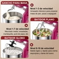 thumbnail image 4 of Batidora de Pedestal Planetaria Honinst 10 Velocidades Uso Doméstico Tazón de 4QT, 4 of 8