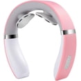 thumbnail image 1 of Neck Massager - with Heat & 16 Intensity Levels, Ergonomic Wearable for Muscle Relaxation, Home/Office/Travel Device (Pink), 1 of 9