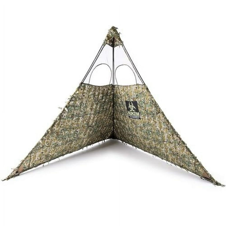 Nukem Grab & Go Ground Blind - Mossy Oak Greenleaf 3D Leafy