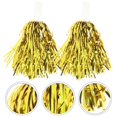 thumbnail image 3 of Reusable Golden Pom Poms Hand Flower Balls for Playing 24Pcs, 3 of 4
