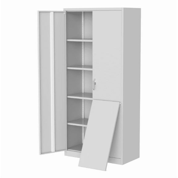 Huisuilinss Metal Garage Storage Cabinet,71" Tall Metal Storage Cabinet,Lockable File Cabinet,Locking Tool Cabinet With Doors,Adjustable Shelves For Pantry Home Craft Bedroom Office Gym School
