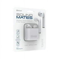 Tzumi Soundmates TZ566900 Wireless In Ear Earbuds with Protective Case, White