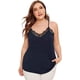 thumbnail image 3 of Camiseta sin mangas con cuello en V para mujer con tirantes finos y encaje Xemadio LRWJ117-4, 3 of 6