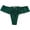 Green, variant on WTOBBY Sheer Lace Low-Rise Women's Underwear, Sexy Hollow-Out Thong Design, Breathable Mesh Panties, Delicate Floral Embroidery Details, Cheeky String Bikini ,Black L
