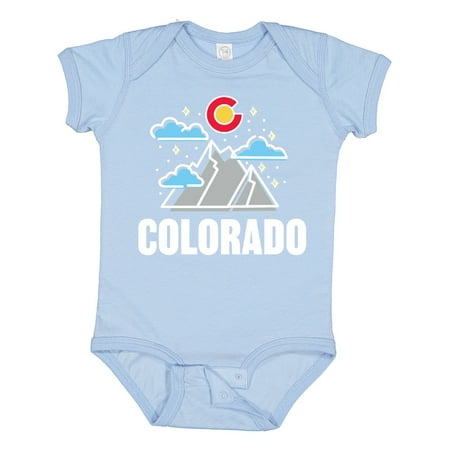 

Inktastic Colorado Mountains and Clouds Gift Baby Boy or Baby Girl Bodysuit