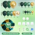 thumbnail image 2 of Kit de guirnaldas con forma de arco de globos Amandir, verde y dorado, 153 piezas, 2 of 7