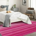 thumbnail image 4 of Washable Rugs 4x5 Hot Pink Rug & Home Decor - Living Room Rug, Girls Striped Rugs for Bedroom, Non Slip Soft Low Pile Large Indoor Area Rug, Stripe Carpet & Room Decorations X-&85, 4 of 7
