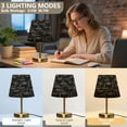 thumbnail image 5 of Adjustable 3-Color Light Desk Light Vintage Bronze Table Lamp For Bedroom Office Living Room Simple Line Drawings Of Faces Eyes & Lips, 5 of 9