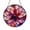 Acrylic 3.5 Inch, variant on Stained Glass Style Floral Circle Panel, Decorative Window Art for Elegant Home Accents