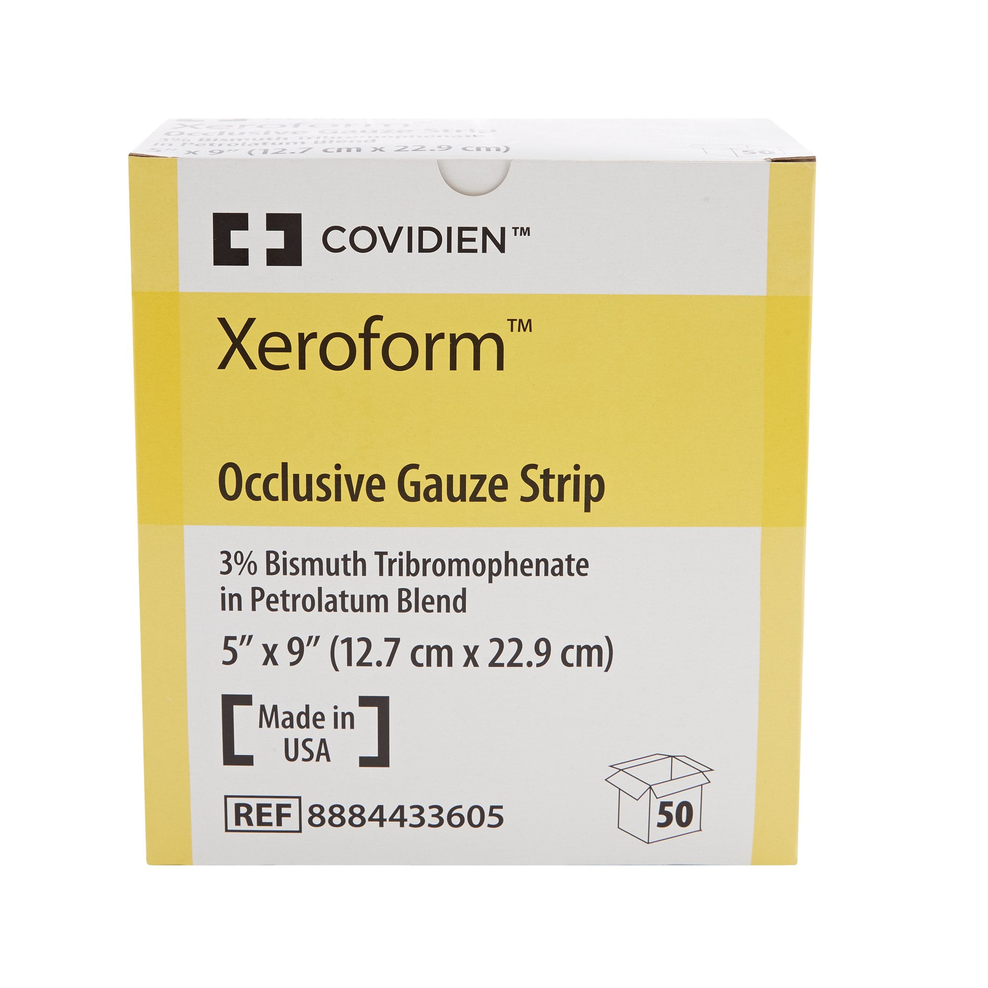 Xeroform Petrolatum Impregnated Dressing 5 x 9" Rectangle Gauze Ct